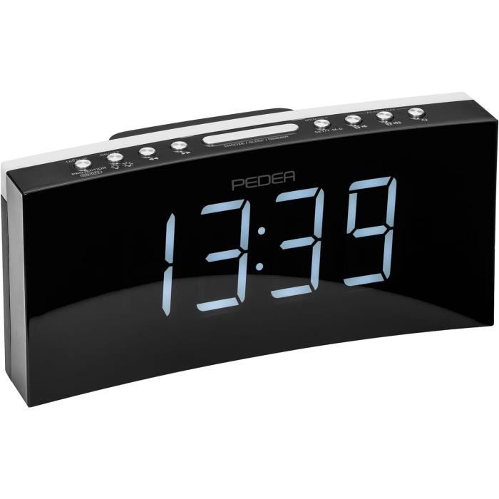 Radio-réveil Roadstar Avec Chargeur Sans Fil Qi - FM Numérique, 2 Alarmes, écran LCD, Noir - 6