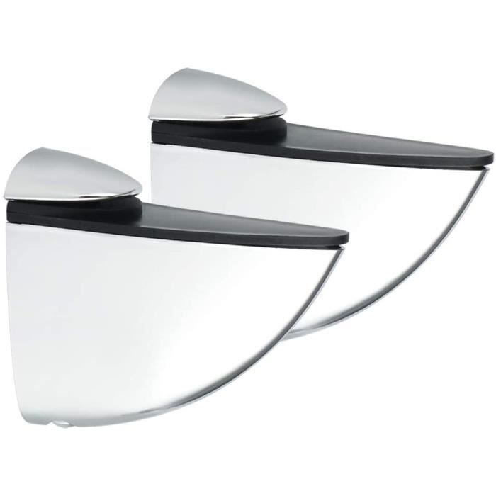 Support Étagère Verre, SAYAYO Pince Verre 515 mm Réglable Supports de