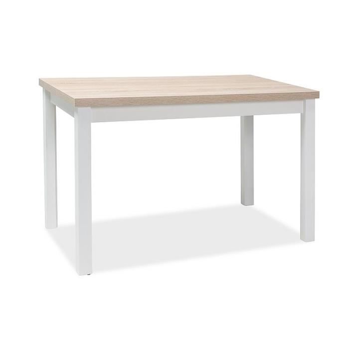 signal table adam chêne sonoma / blanc mat 100x60 - 5901477277986