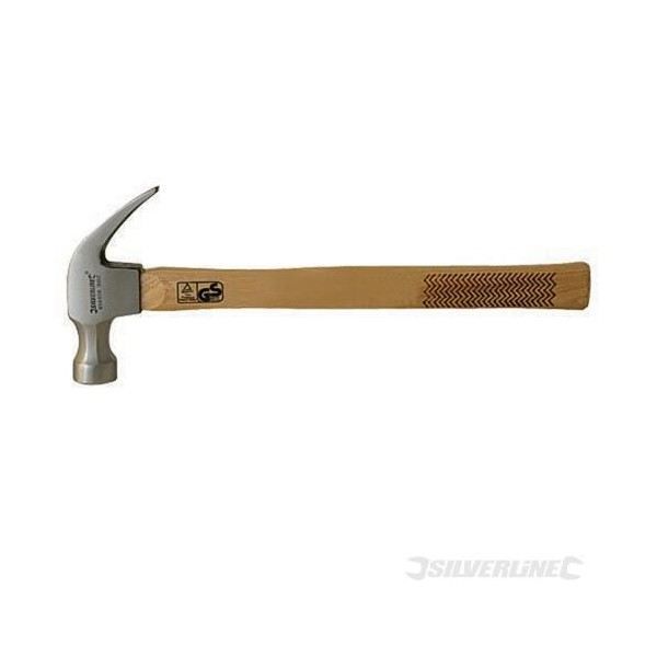 Silverline Marteau De Tapissier Panne En Travers Manche Bois Dur 110g - Outil Précis Et Robuste