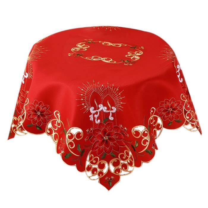 Nappe blanche brodé en couleur et ces 12 serviettes de - Catawiki