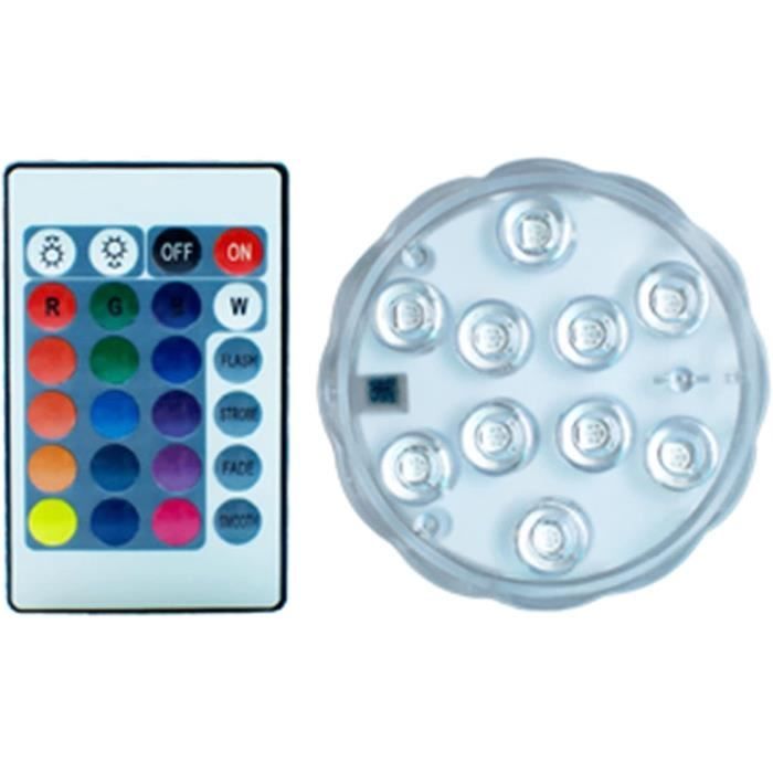 Lampe De Pêche Submersible LED - Lampe Attrape-poissons Avec Piles Pour Pêche En Mer, Lac Ou Rivière