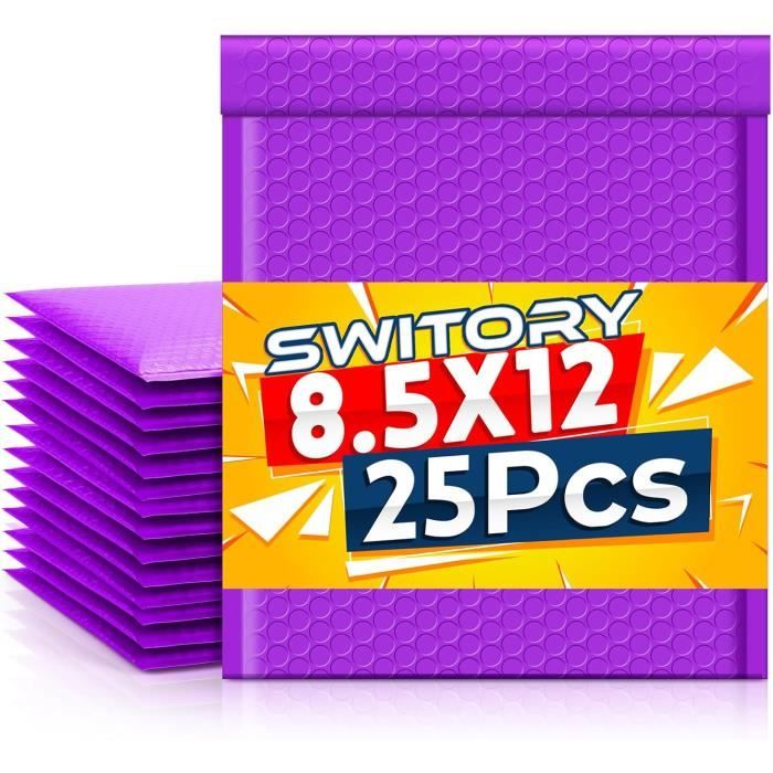 Lot De 25 Enveloppes Rembourrées #6 Bleues – 12,5 X 19 Cm, Bulles, Envoi Postal
