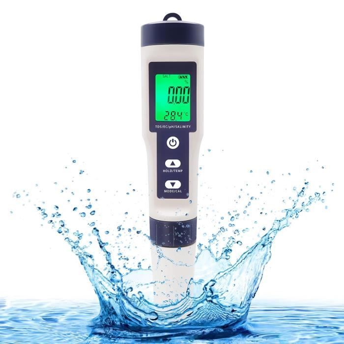 Testeur PH 5 En 1 Forever Speed - Pour Piscine, Aquarium, Eau Potable & Hydroponie
