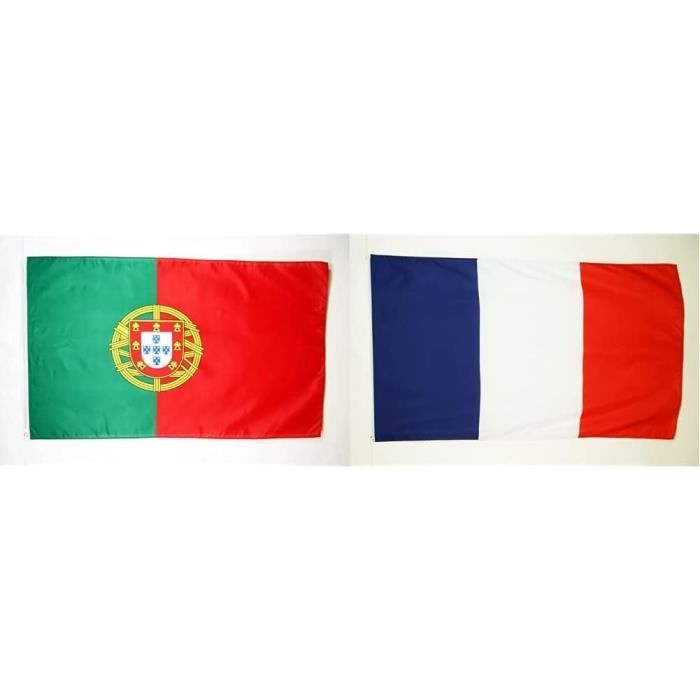 Drapeaux Portugal à agiter 9.5 x 16 cm - Lot de 100