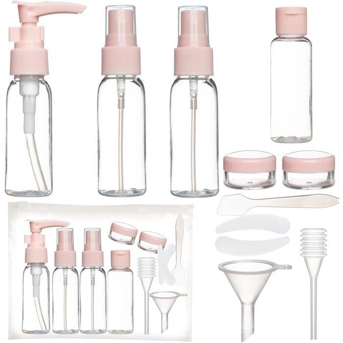 Flacon Vide En Verre Pour Poudre Ou Parfum - Rechargeable, Couvercle étanche - Mini Format, Transparent - Idéal Voyage Ou Décoration