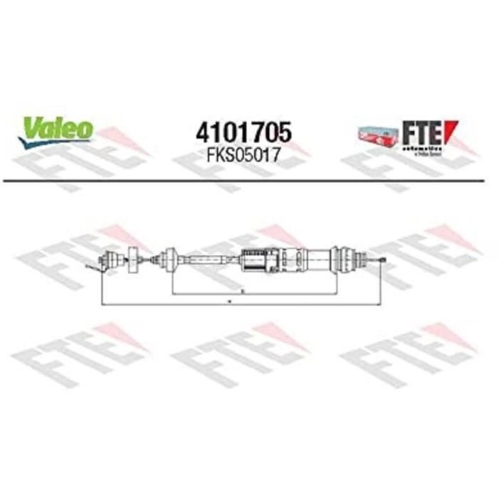Cable dembrayage Citroen berlingo - VALEO - 4101705