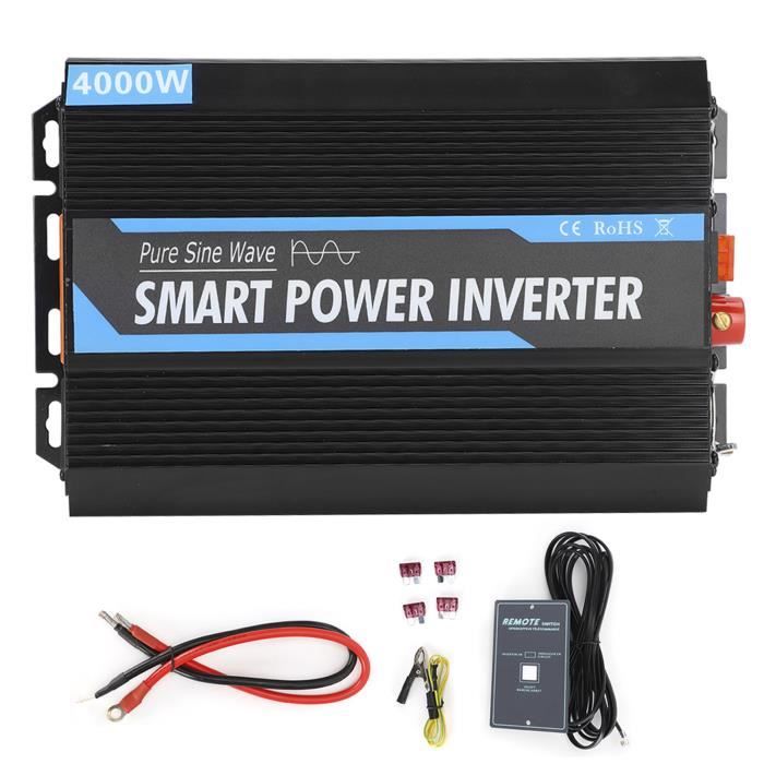 Onduleur De Voiture 12V/24V Vers 220V - 150W, 2 Ports USB + 1 Port Type-C + 1 Prise, Sécurité Anti-surcharge
