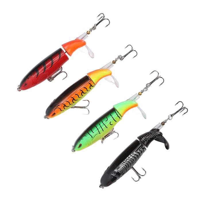 Lot De 3 Leurres Flottants Topwater 11g - Appâts Bioniq Rotatifs Avec Hélice Pour Brochet, Perche, Achigan