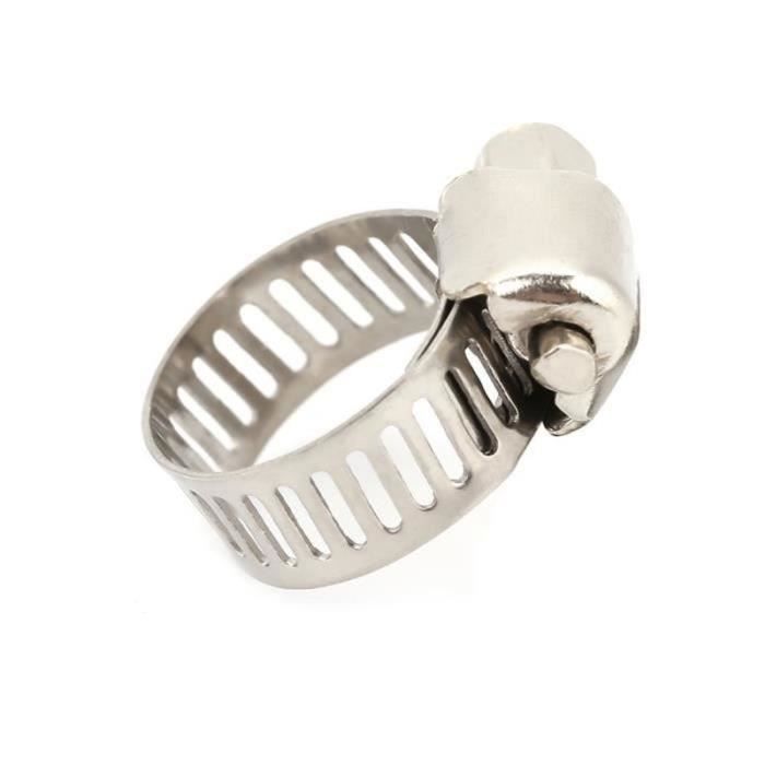 60 Colliers De Serrage Acier Inox Réglables 6-38mm - Noir, Pour Tuyaux Et Câbles