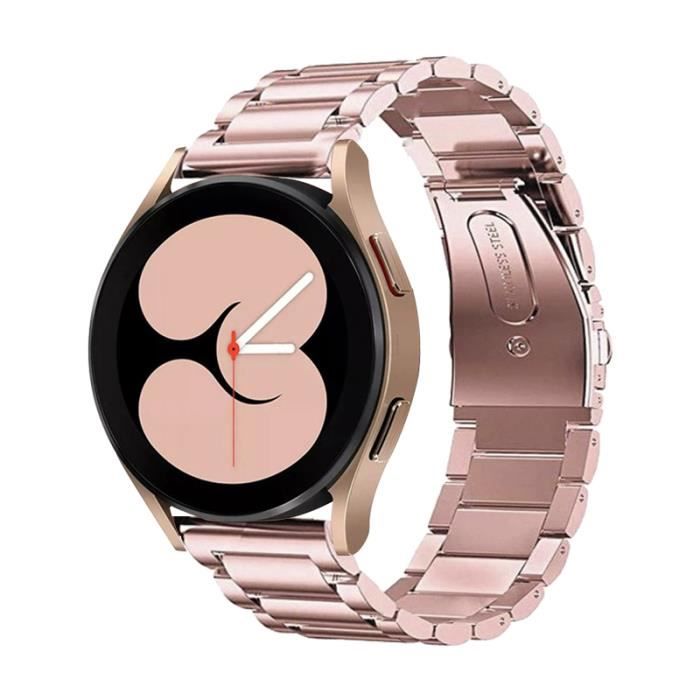 CONNECTEUR DE BRACELET ,pink-Watch4 Classic 46mm--Bracelet de montre en métal solide, 20mm 22mm, pour Samsung Galaxy Watch 4 40mm 44