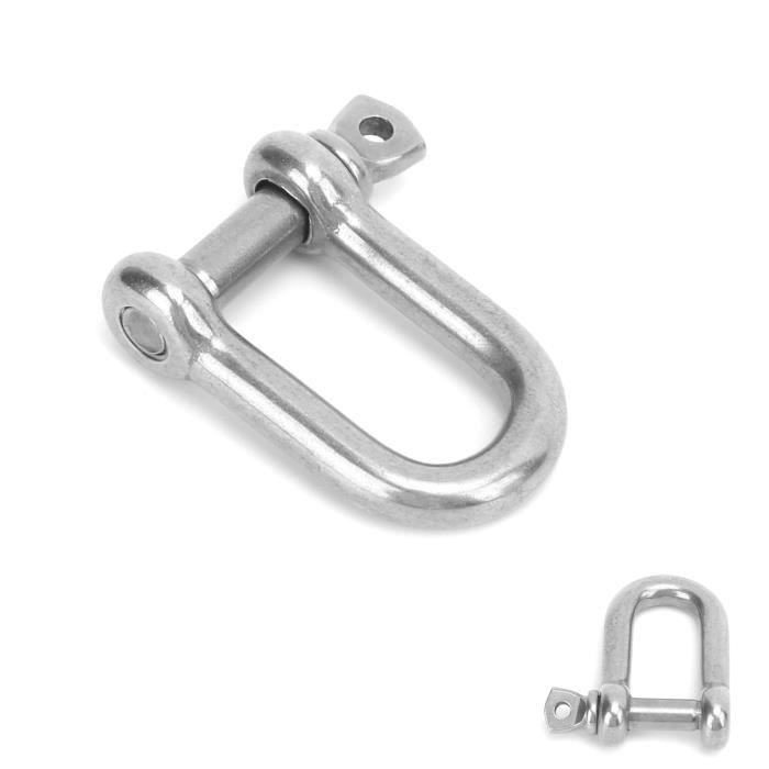 Attache Rapide Fixe Manille Acier Inoxydable Keenso - Anneau Fixe Pour Bateau, Remorque, Camion - 4 Tailles Manille Attache Rapide