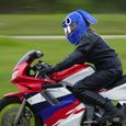 Housse De Casque Moto Peluche, Couvre-Casque De Moto Housse Protection Complet Full Face(Casque Non Inclus)-1