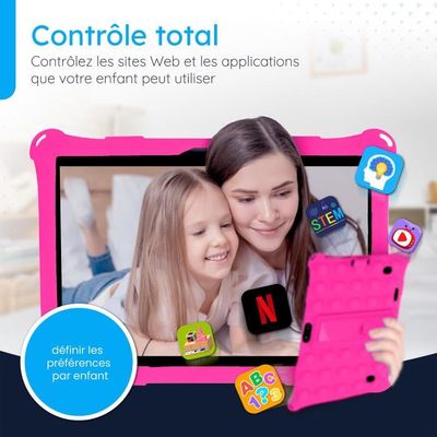 VTech - Storio, Étui à Rabat Rose pour Tablette Enfants