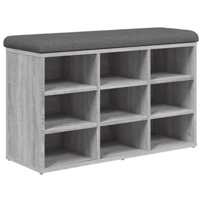 Banc De Rangement Avec Coussin – Coffre Siège Moderne Bois Noir Pour Couloir, Salon, Chambre Enfant Banc Avec Coussin Noir