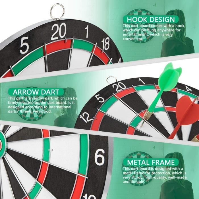 SUNYOK Halloween Jeux Fléchette Double Face Pour Enfant Cible De