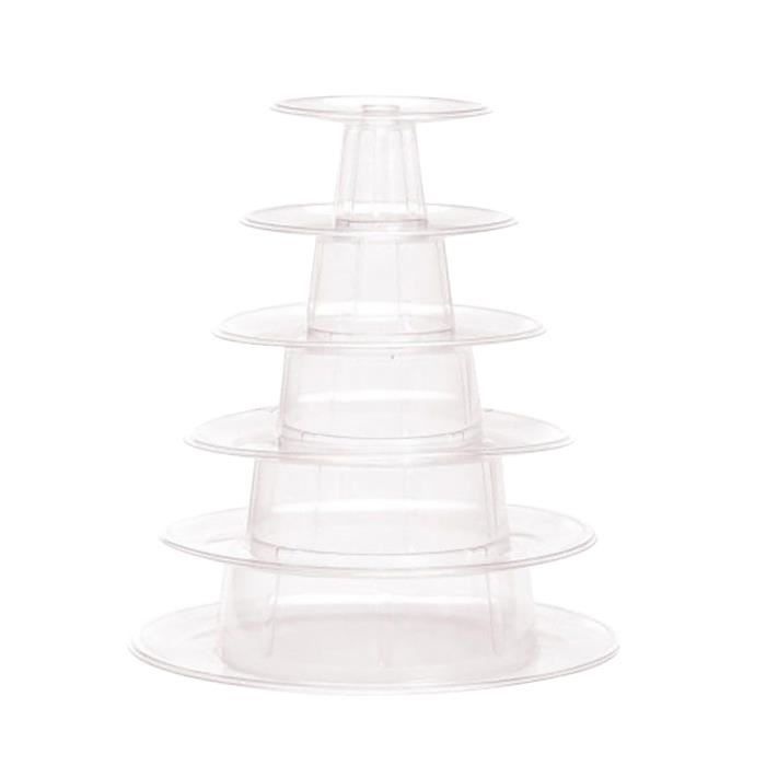 Présentoir à Gâteau Rond 10 Étages Pour Macarons Et Desserts - Transparent