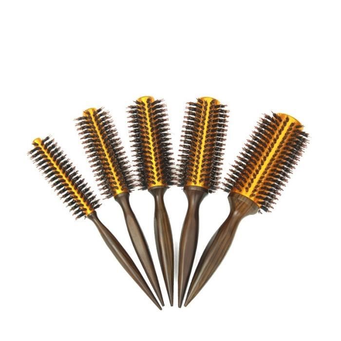 Brosse Ronde Céramique Centaure Thermo-chromatique - 15-25 Mm, Marron Et Noir, Neuve