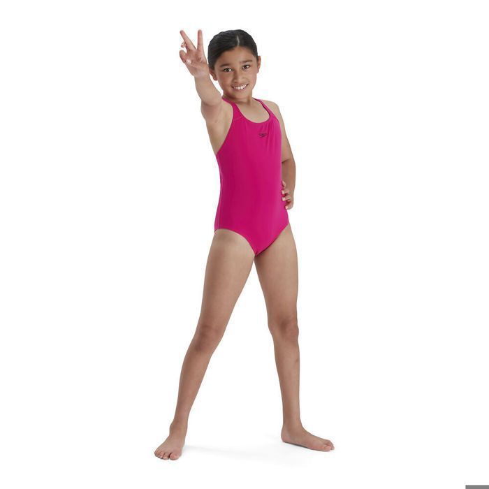 Maillot De Bain Fille Speedo Taille S - Rose - Neuf Avec étiquettes - En Nylon/spandex - Modèle Swim Shirt