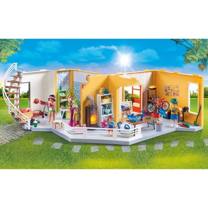 PLAYMOBIL - 70986 - City Life - La Maison Moderne - Etage Supplémentaire  Aménagé