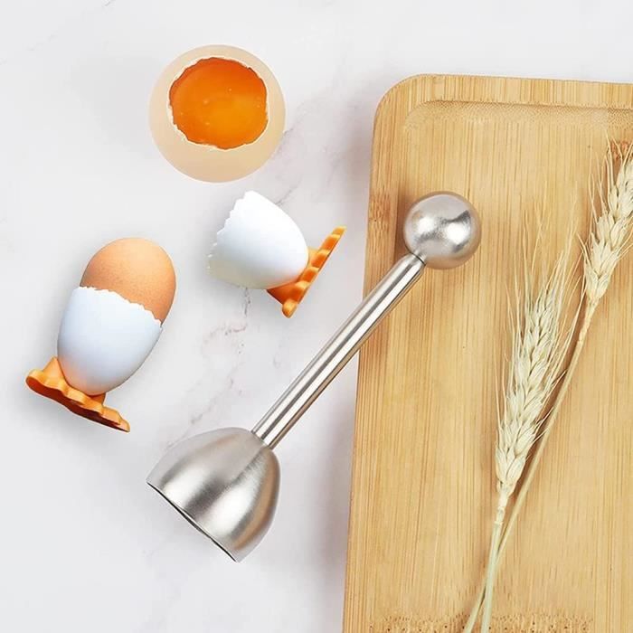 Ouvre-œufs Coquetier Coupe-œufs Acier Inoxydable - Pour œufs Durs