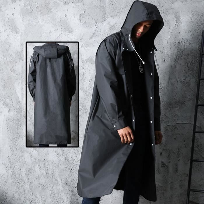 manteau de pluie noir
