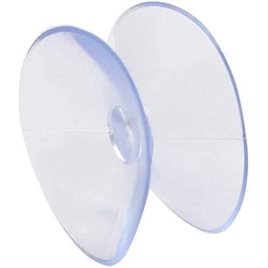 Fc'Noqgn Ventouses Double Face 2cm En Plastique PVC Transparent Pour
