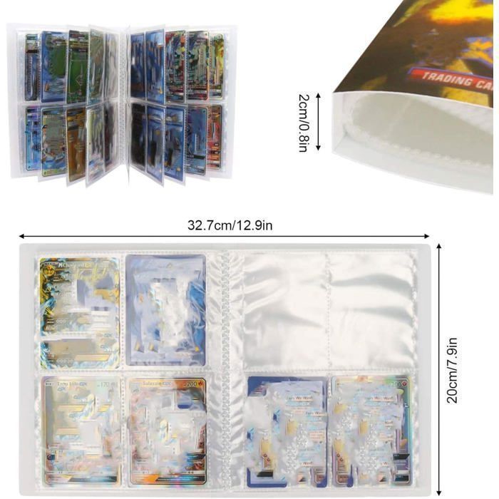 Rangement Carte Pokemon Porte-cartes Album Classeur, Livre De Protection Album De Cartes Rangement Carte Pokemon Porte-cartes Album Classeur, Livre De Protection Album De Cartes
