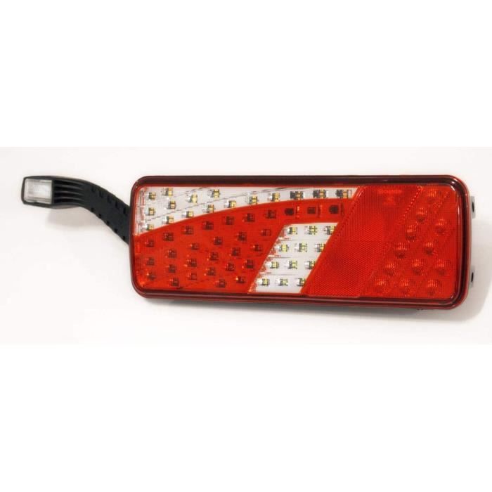 Feux De Position Latéraux, 2 Pièces 12 LED 12V-24V Blanc Et Rouge Feux Indicateurs De Position