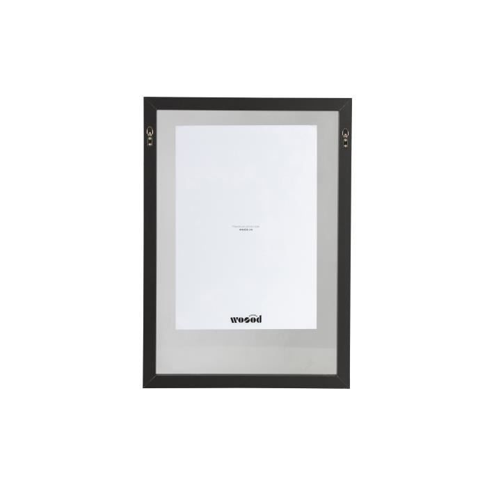 Cadre photo 70x50 cm - avec bord en bois - Bois/verre - Noir - WOOOD  Exclusive Blake - Cdiscount Maison