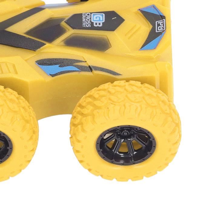 MyrkalaToy Voiture à Friction – Lot 4 Voitures Double Face, 360° Stunt, Sans Pile, Pour Enfants De 2 à 5 Ans