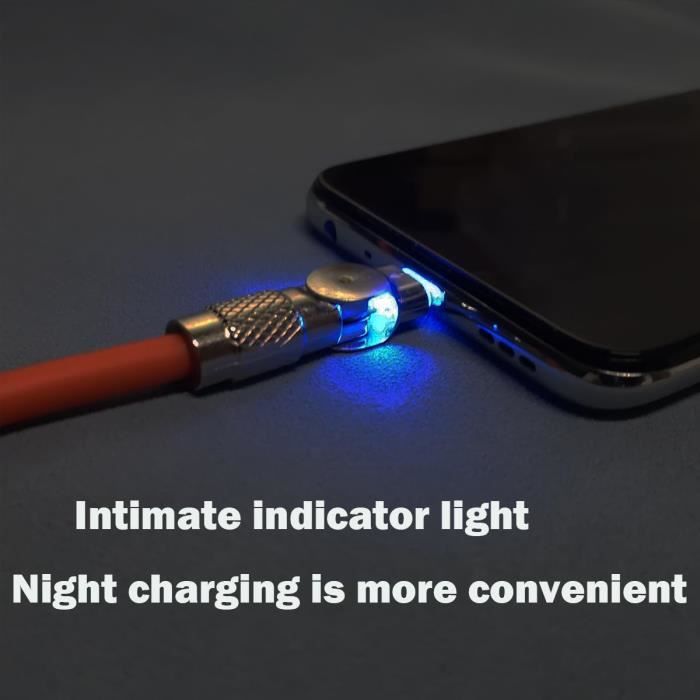 Câble USB-C Animé Avec Lumières Multicolores - Charge Rapide Et Fun