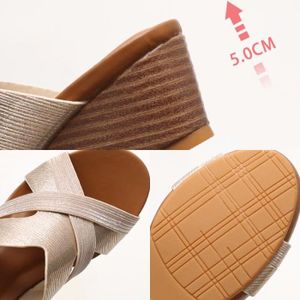 Chaussures Compensées Noires Delicacy - Pointure 6.5 US Femme - Talon Haut Wedge - Occasion