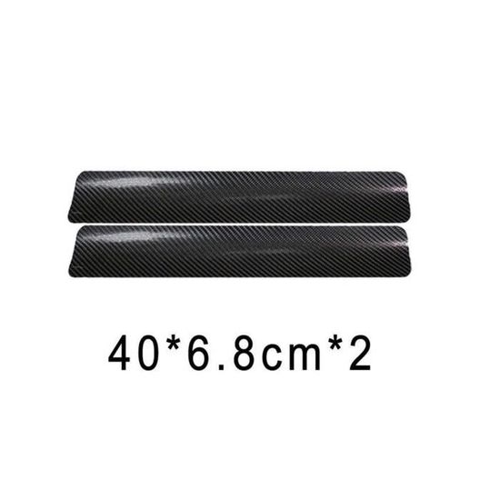 4 protections de seuils de portes de voitures Protections autocollantes en carbone