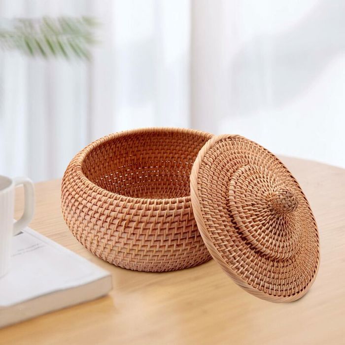 10 Paniers à Pain Ronds En Bambou - 23 Cm De Diamètre, Naturels, Pour Présentation De Table