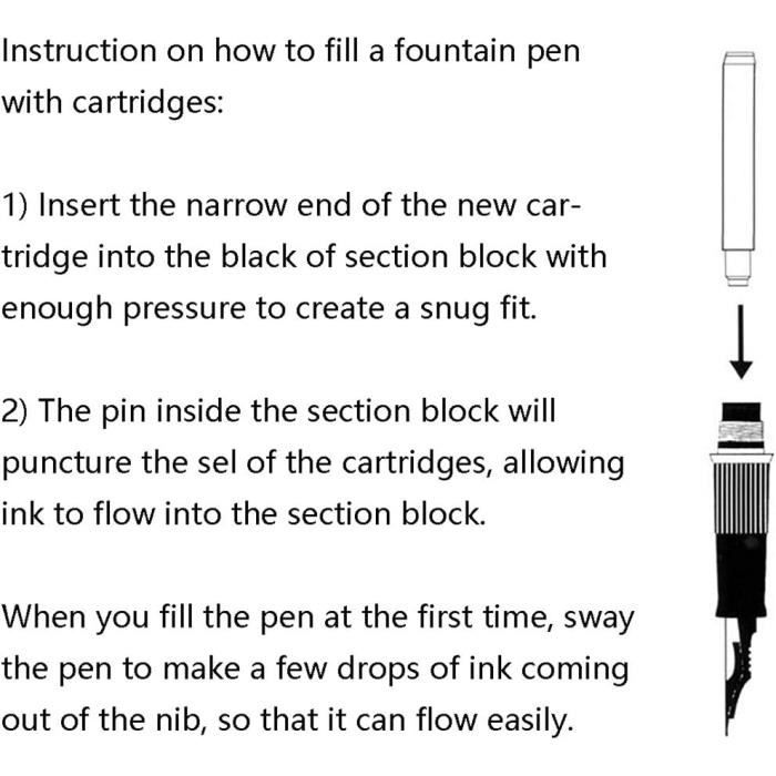 Cartouches d'encre pour stylo-plume de 3.4mm de diamètre, 10 pièces, bleu,  noir, rouge ou vert Rouge -LR1349 - Cdiscount Beaux-Arts et Loisirs créatifs