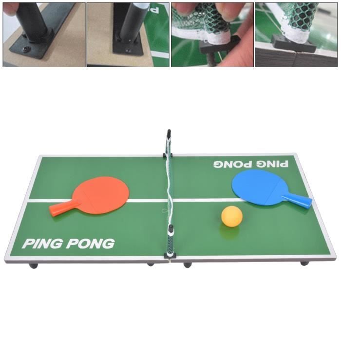 Mini Jeu de Table de Tennis Bureau Pliant de Ping-Pong Jouet de  Divertissement - Accessoire tennis de table - Achat & prix