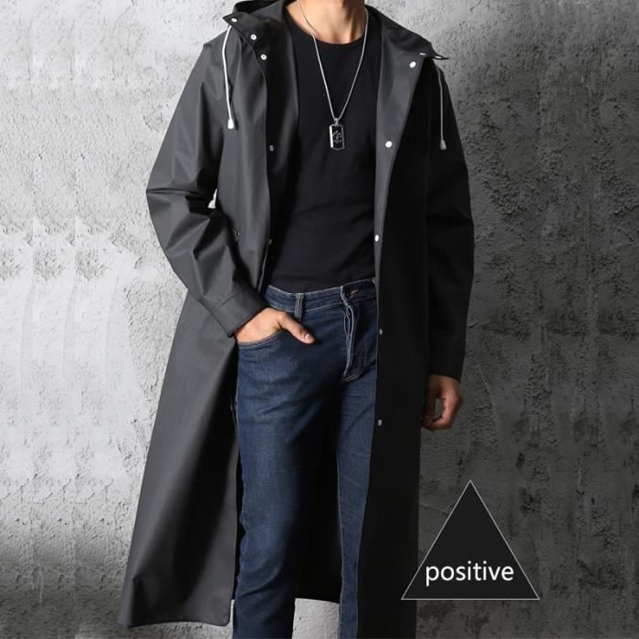 2 manteaux de pluie à capuche de taille universelle, coloris noir, Les  indispensables