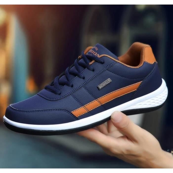 Baskets tendance pour hommes ECELEN lh1012rvho03rs Cuir