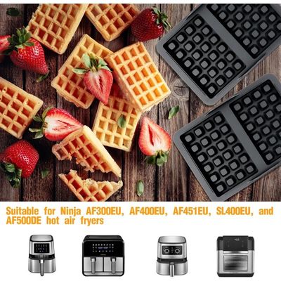 Moule à Gaufres En Silicone Pour Friteuse à Air Ninja - Compatible AF300EU, AF400EU, AF451EU, SL400EU, AF500DE - 14