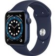 Apple Watch Series 6 GPS, 44mm Boîtier en Aluminium Bleu avec Bracelet Sport Bleu Intense-0
