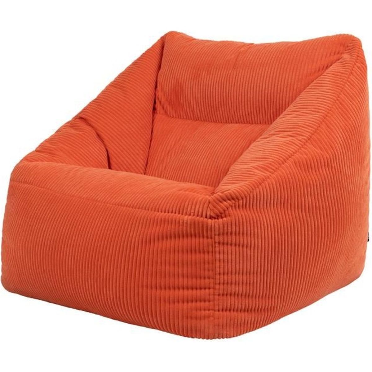 Icon Pouf Fauteuil Géant "Soul", Pouf de Salon Géant Orange, Très Grand, 100cm x 75cm