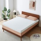 CASABEL Surmatelas 90 x 190 cm Mousse à Memoire de Forme 6 cm + Housse en Coton - Sur-Matelas Simple - Gel Infusé Bleu