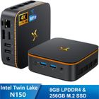 Mini PC Huidun H50 Intel Twin Lake N150 3.6GHz Max 8 Go 256 Go/SSD 2To, Windows 11 Pro, Wifi 6, 4K UHD Display NETFLIX - Gris