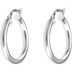 Boucles d'Oreilles - L'ATELIER D'AZUR - Créoles Or Blanc 375/000 - Diamètre 1.5cm - Poids 0.90g