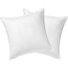 HOMEROKK Taie d'oreiller - BLANC - 60x60cm - 100% coton - 57 fils/cm² - Lavable en machine