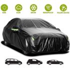 MAGICFOX Bâche pour Voiture Exterieur Imperméable - Housse de Protection Étanche Couverture Voiture (4.9×1.8×1.5m) Noir