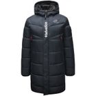 Parka Homme - MONTBLANC - Helvetica - Bleu marine - Longue à capuche