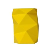 Pot à Crayons en Silicone Porte-Stylo Géométrique Boite de Rangement Stylo pour Bureau  jaune 1pcs