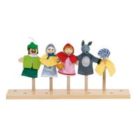 Assortiment de 5 marionnettes à doigt GOKI - Le Petit Chaperon Rouge - Enfant 3 ans et plus